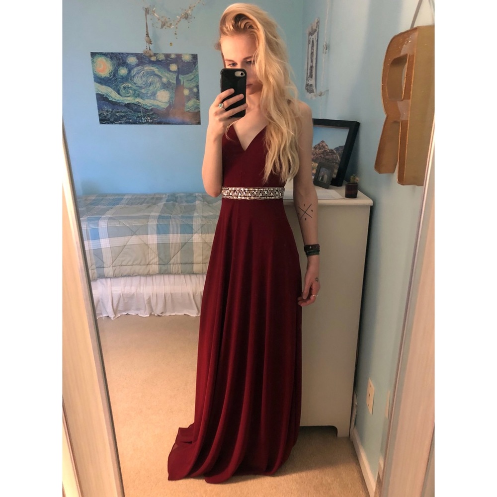 Burgundy Formal Gown